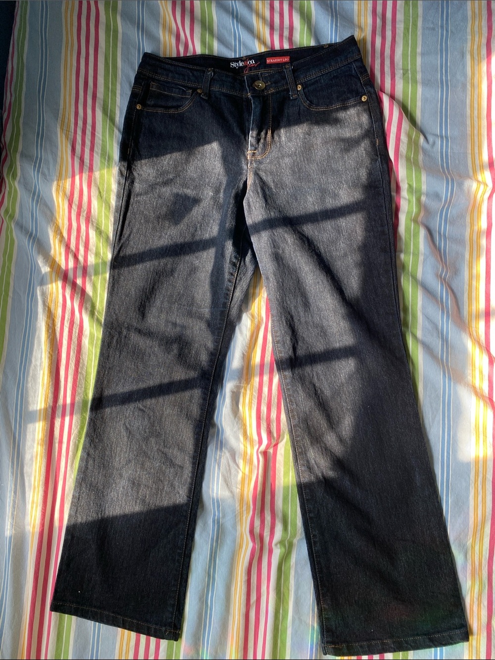 Style & Co. Dark Indigo Straight Leg Women's Jeans